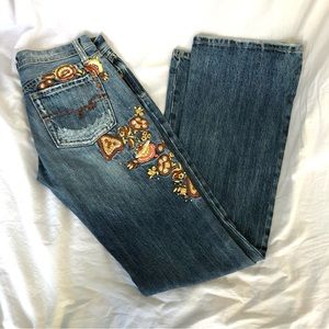 Miss Me embroidered jeans sz 27